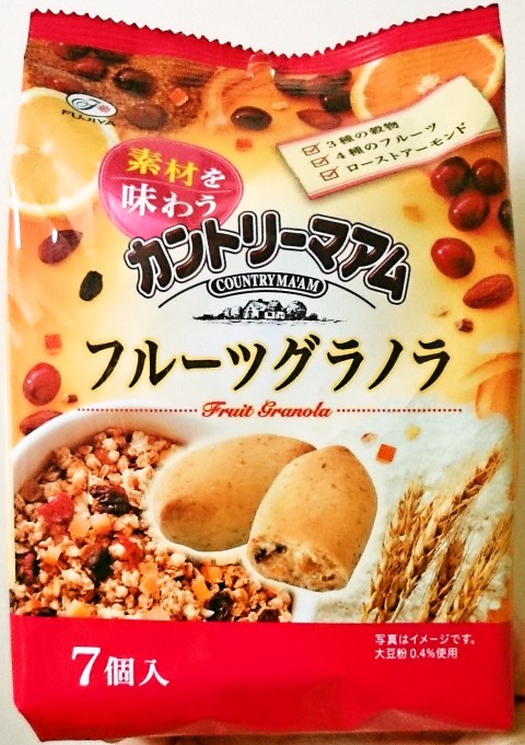 不二家「素材を味わうカントリーマアム フルーツグラノラ」