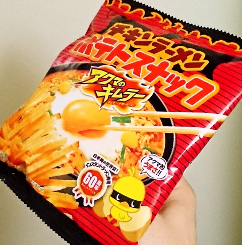 コイケヤ「チキンラーメンポテトスナック アクマのキムラー」