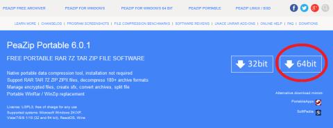 ＰｅａＺｉｐ(圧縮・解凍ソフト)