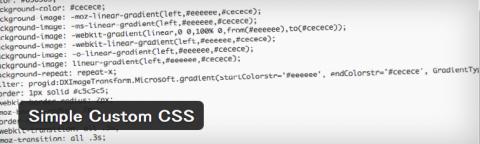 Simple Custom CSS