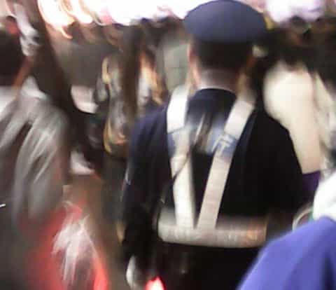 ２０１６年の渋谷の夜のハロウィン