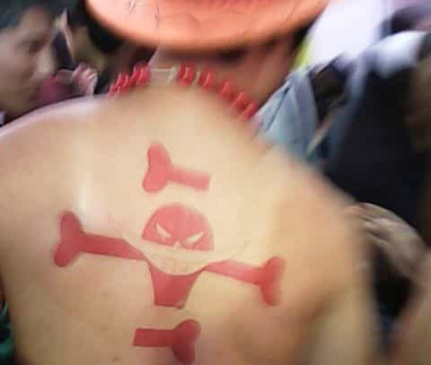 ２０１６年の渋谷の夜のハロウィン