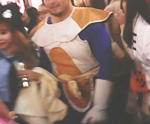 ２０１６年の渋谷の夜のハロウィン